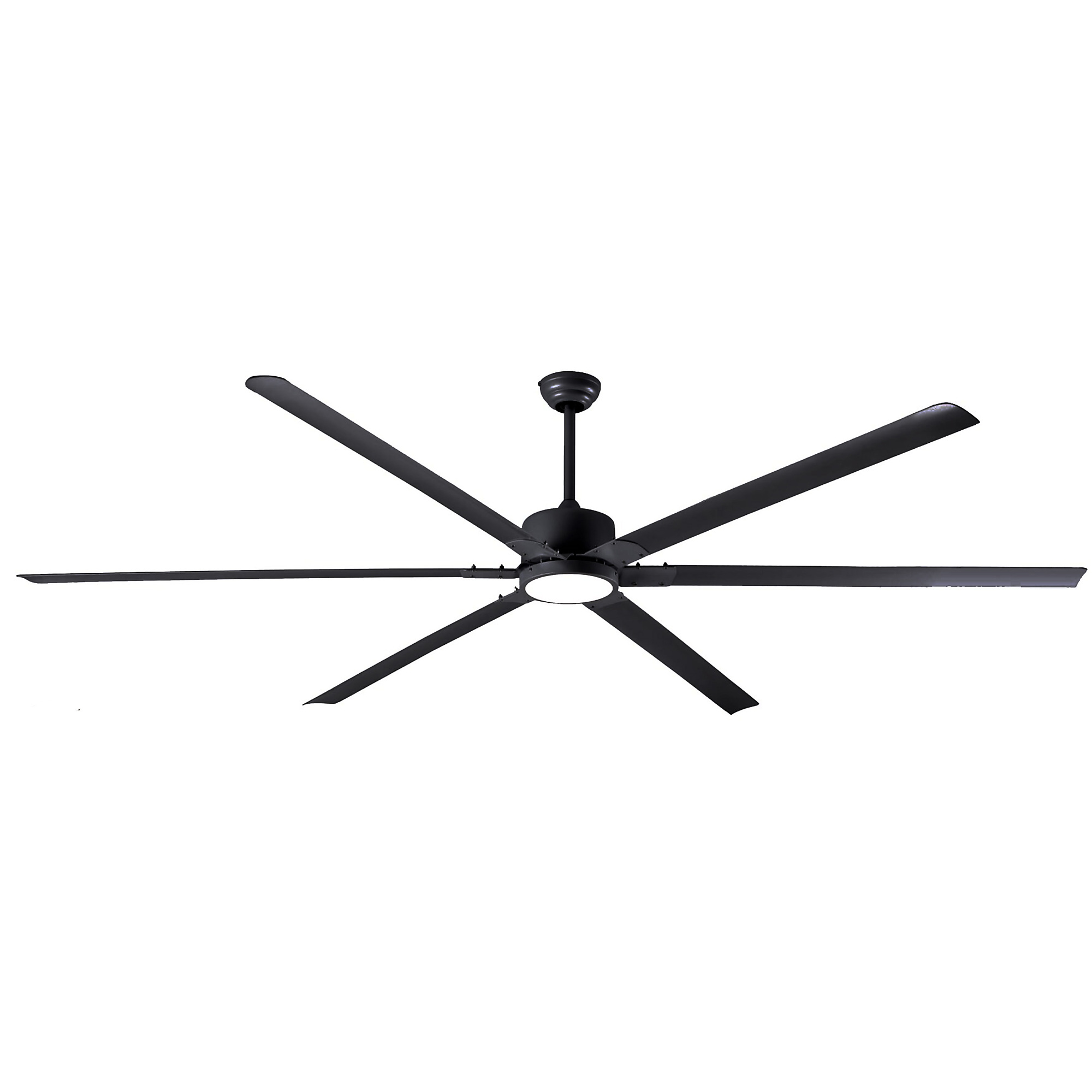 Canarm, Canarm 96in. Industrial Fan with 8in. LED Light Kit, Fan Diameter 96 in, Fan Blade Span 60+, Air Delivery 16729 cfm, Model# CP96-LEDBK